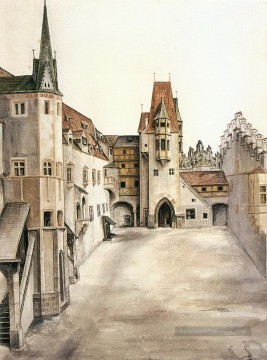  château - Cour de l’ancien château d’Innsbruck sans nuages ​​Albrecht Dürer
